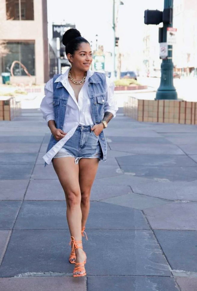 denim vest women