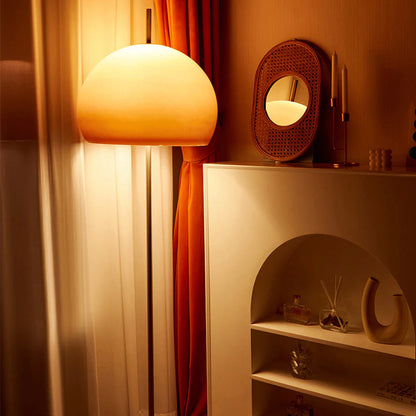 Retro mushroom glass floor lamp for living room