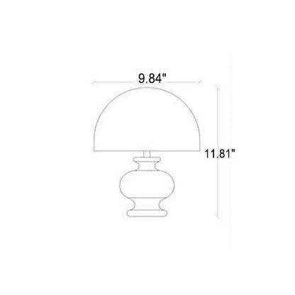 Modern ash wood fabric table lamp set