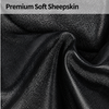 Winter Leather Gloves for Men with Sheepskin and Touchscreen