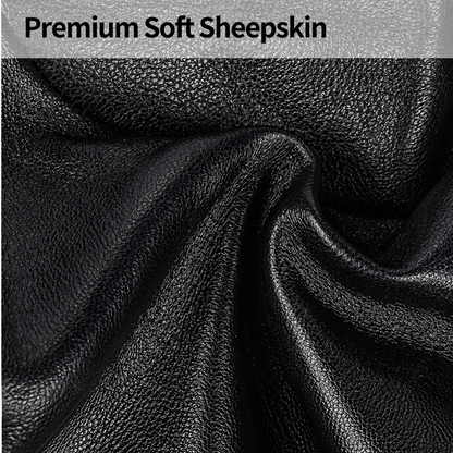 Winter Leather Gloves for Men with Sheepskin and Touchscreen
