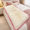 Genuine Sheepskin Bed Pad in Natural White for Bedrooms