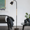 Modern minimalist iron light standing floor lamp Black