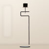 Black Wrought Iron Candle Stand with Wooden Cup – 45 cm