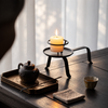 Black Iron Candle Holder for Zen Tea Rooms and Table Decor 1