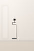 Black Wrought Iron Candle Stand with Wooden Cup – 45 cm