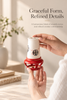 Ceramic Incense Burner with Crane Cutout Lid for Coil Incense