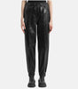 Black Leather Slim Fit Trouser Women