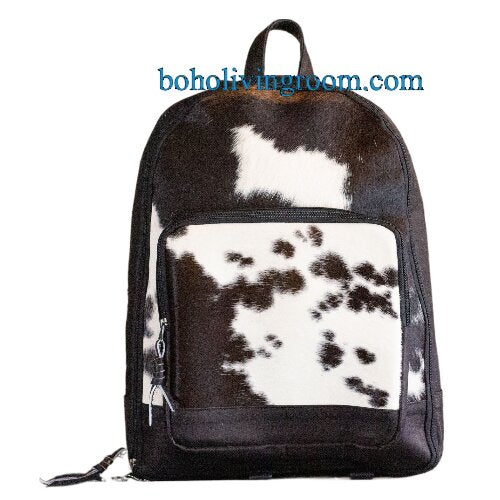 Natural Real Cowhide Backpacks