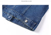 Round Neck Shorty Cropper Denim Jacket Women