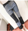 Women’s High Waist Sheepskin Flare Leather Pants Slim Fit Ankle Length