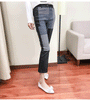 Women’s High Waist Sheepskin Flare Leather Pants Slim Fit Ankle Length