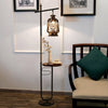 European vintage lantern floor lamp