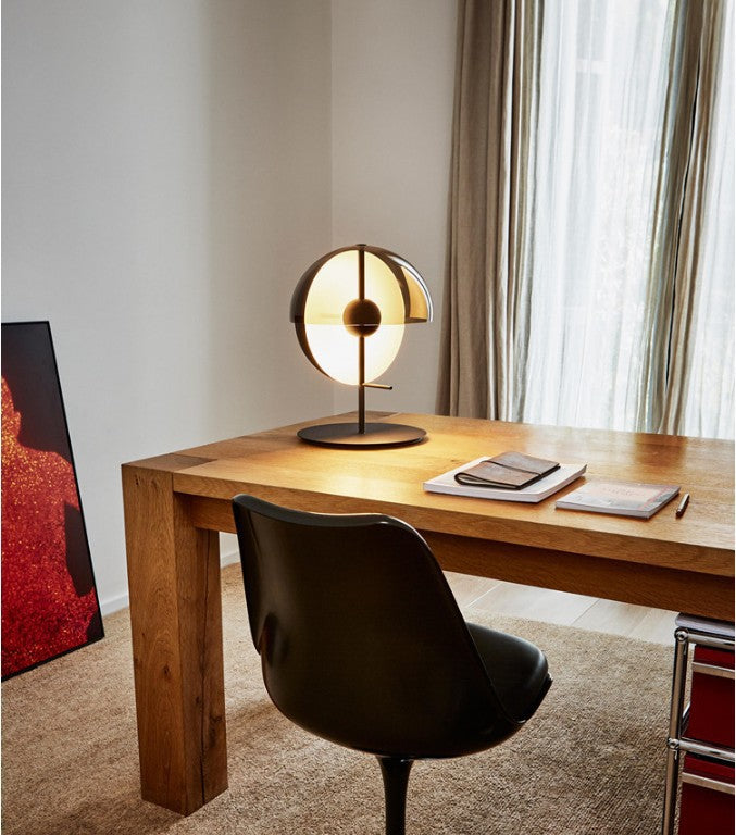 Nordic Postmodern Smoked Glass Table Lamp