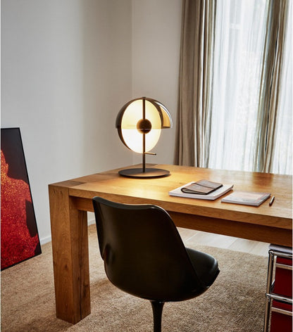 Nordic Postmodern Smoked Glass Table Lamp