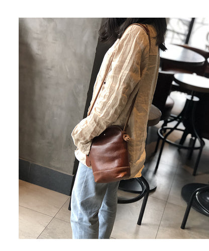 Women’s Small Crossbody Leather Purse with Adjustable Strap
