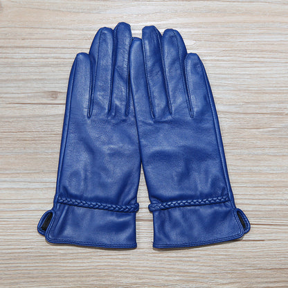 Women’s Leather Gloves in Lambskin with Fleece Lining and Touchscreen Use