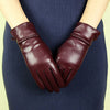 Women’s Leather Gloves in Lambskin with Fleece Lining and Touchscreen Use