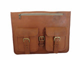 Vintage leather Laptop Messenger Bag