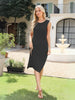 Women Lightweight Sleeveless Ribbed Midi Sundress