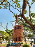 Handmade Rattan handbag With Coconut Button