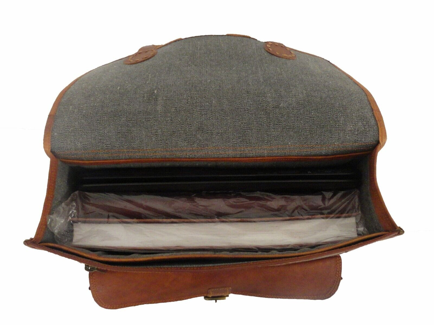 Vintage Leather Satchel Messenger Bag