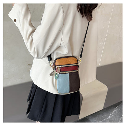 Leather Small Crossbody Bag for Women