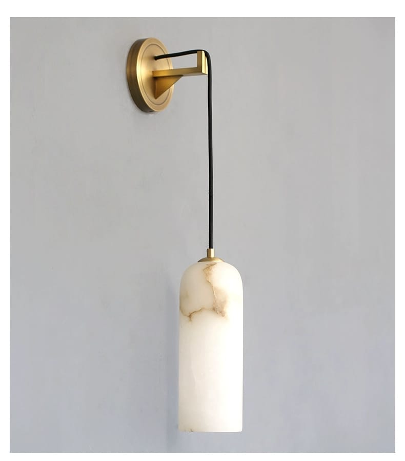 All-Copper Spanish Marble Wall Lamp