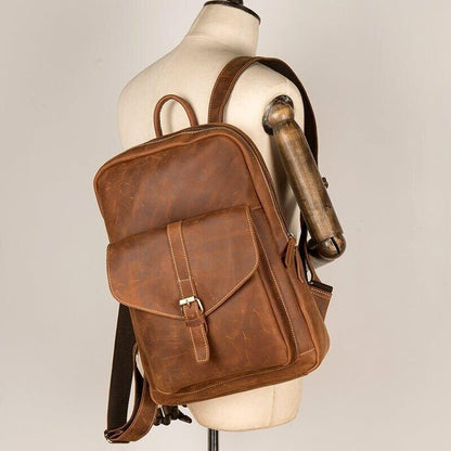 Genuine Leather Office Backpack Bag