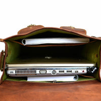 Genuine Leather Business Backpack