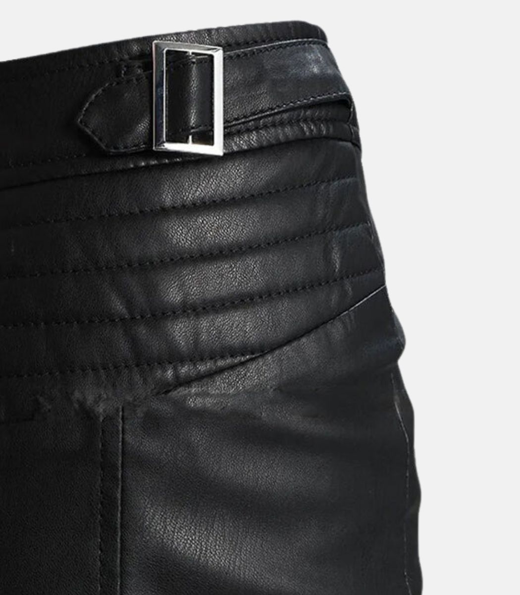 Mini Genuine Leather Skirt