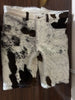 cowhide shorts men black white