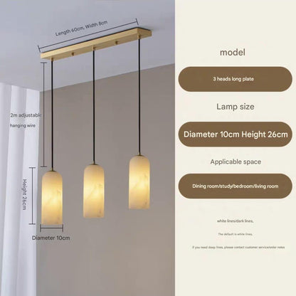 Spanish Natural Marble Pendant Ceiling Light