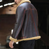 leather and fur jacket mens