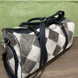 Cowhide Patchwork Holdall Bag