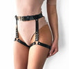 Adjustable Leather Leg Garter Belt Punk Harness