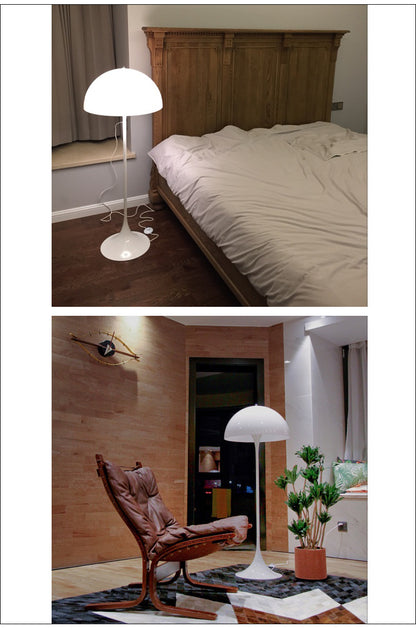 Nordic Mushroom Floor Lamp White Acrylic Danish Design
