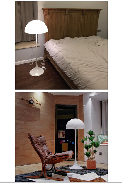 White Mushroom Floor Lamp Scandinavian Tall