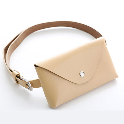 Genuine leather waist bag for women