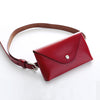 Genuine leather waist bag for women