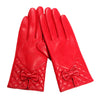 Women’s Leather Gloves for Winter with Fleece Lining and Touchscreen Use
