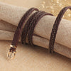 Women Skinny Braided Leather Belt