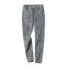 Women Skinny Leather Pants with Zippers