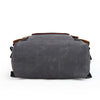 Waxed Canvas Leather Backpack with Removable Camera Insert and Dividers
