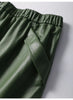 Green lambskin high waist a-line midi leather skirt