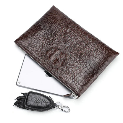 Men’s Crocodile Leather Clutch Bag