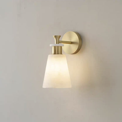 Modern Brass Cloud Stone Wall Lamp Spanish Marble Wall Light
