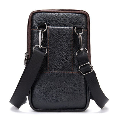 Genuine Leather Small Crossbody Waist Bag