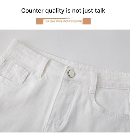 high waisted zipper fly shorts