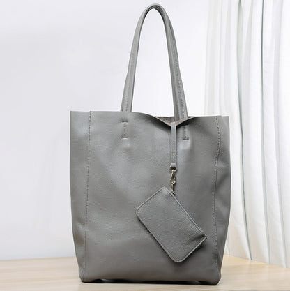 Women’s Large Leather Shoulder Tote Bag For Office